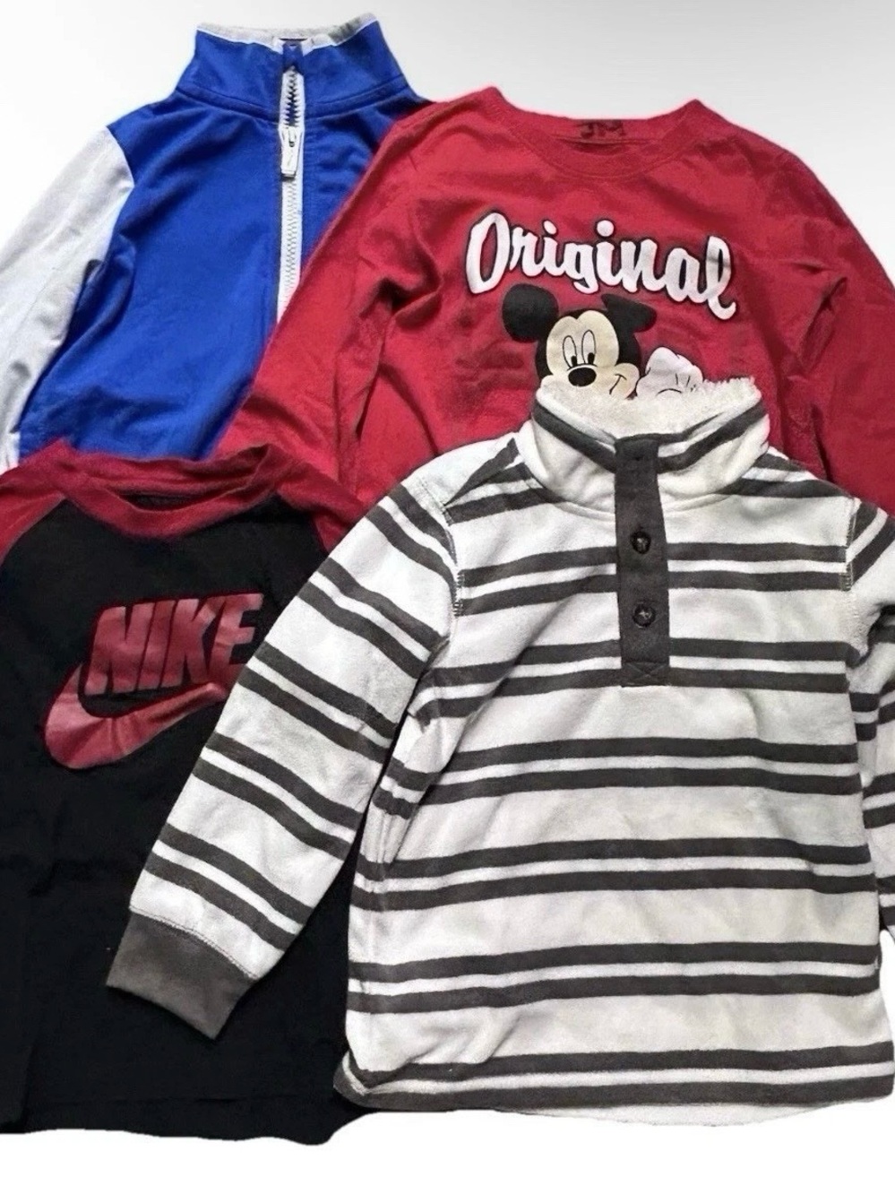 Toddler Boy Long Sleeve Winter Tops Nike Mickey Mouse Size 4T